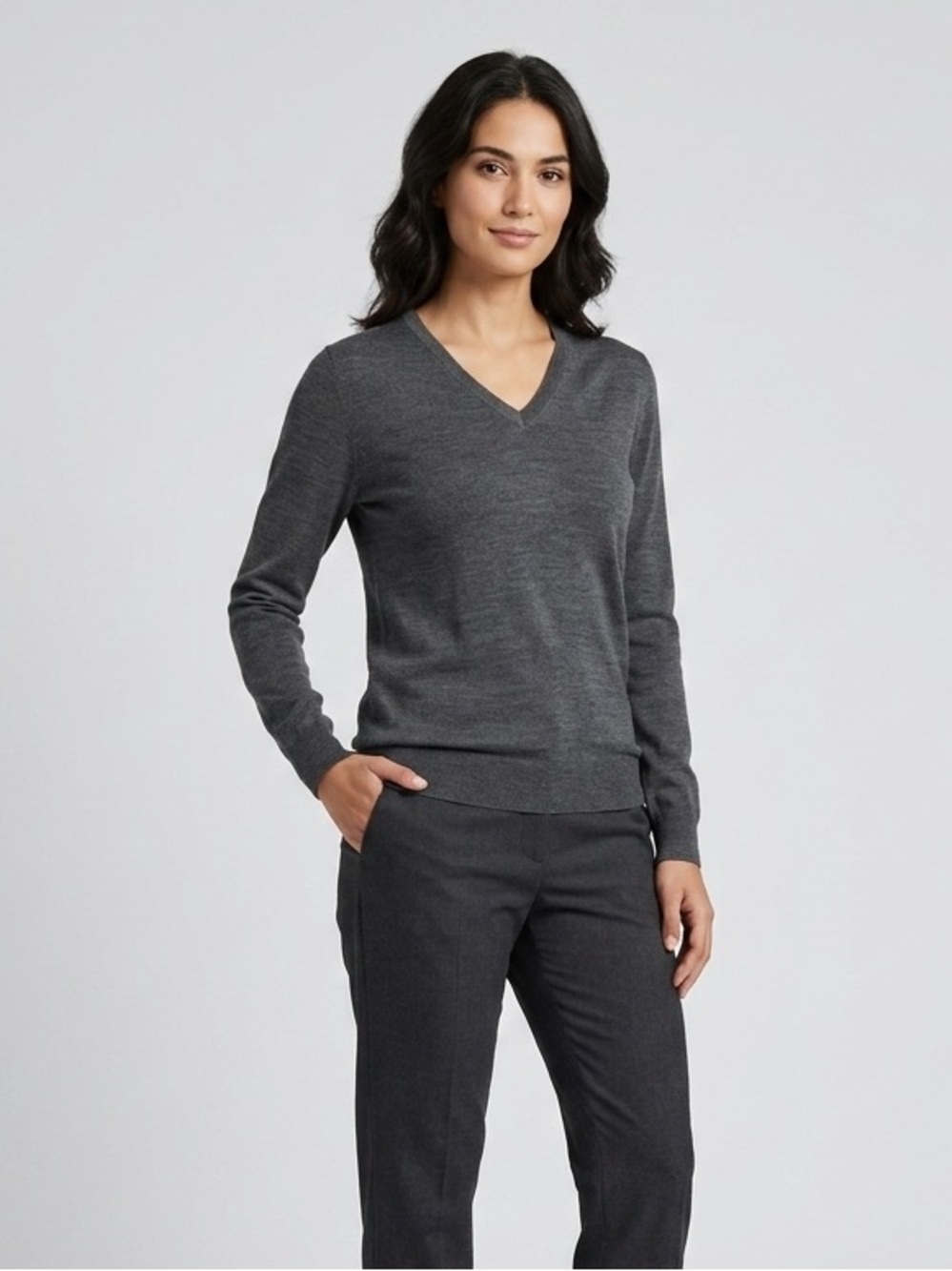 NWT J. Crew Factory Merino Wool Blend Knit V Neck Sweater Blouse Top Size XLT